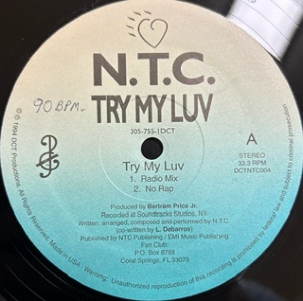 画像2: NTC / Try My Luv - The Recommandable Item - Sealed !!! (2)