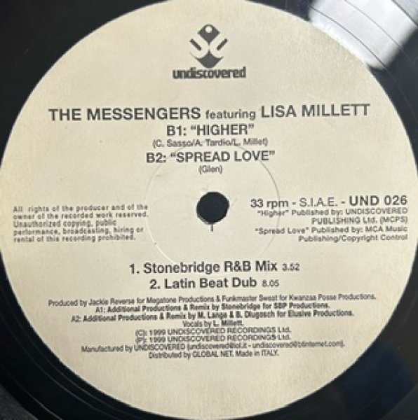 画像1: The Messengers / Higher - The Recommandable EU R&B - IT Press (1)