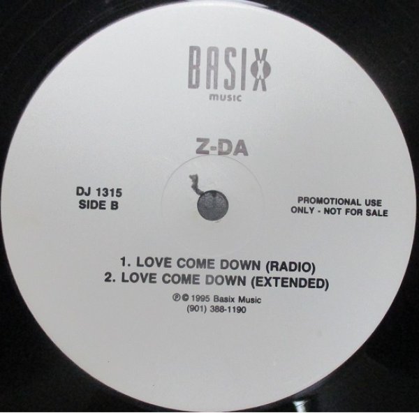 画像1: Z-Da / Love Come Down cw The Boyz Party Y'All - US Promo Only Cover !!! - (1)