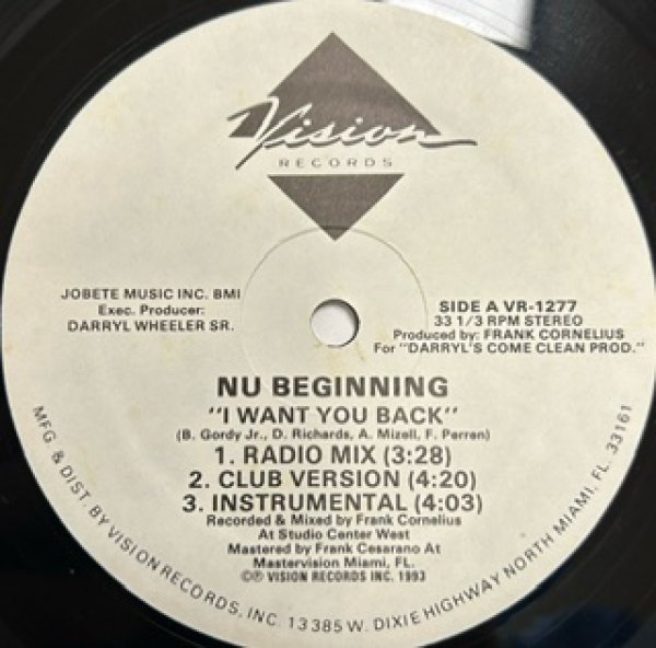 画像1: Nu Beginning / I Want You Back - The Recommandable New Jack Swing - Cover of Jackson5 (1)
