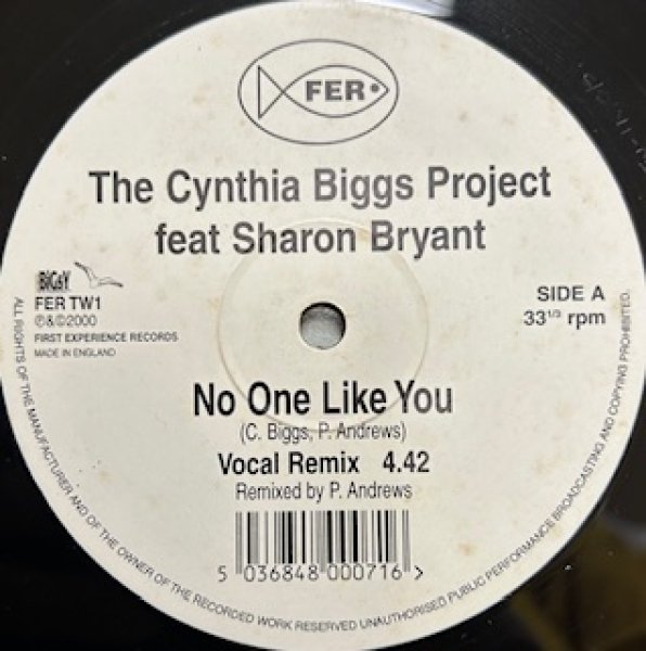画像1: The Cynthia Biggs Project ft Sharon Bryant / No One Like You - The Recommendable UK R&B - (1)
