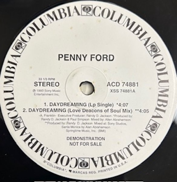 画像1: Penny Ford / Day Dreaming - The Recommandable 90's R&B - US Promo Only Remix !!! (1)