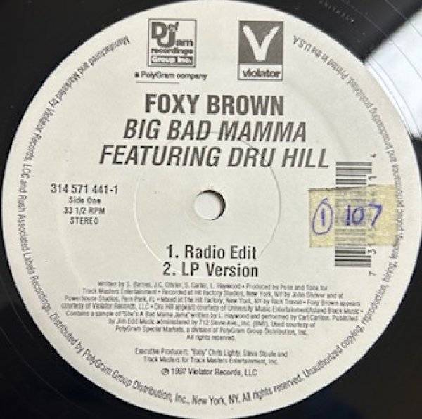 画像1: Foxy Brown / Big Bad Mama ft Dru Hill - US Press - Sampling of SHE'S A BAD MAMA JAMA (1)