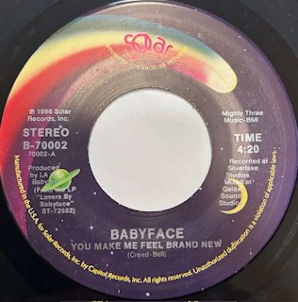 画像1: Baby Face / You Make Me Feel Brand New cw Faithful - 7 Inch - (1)