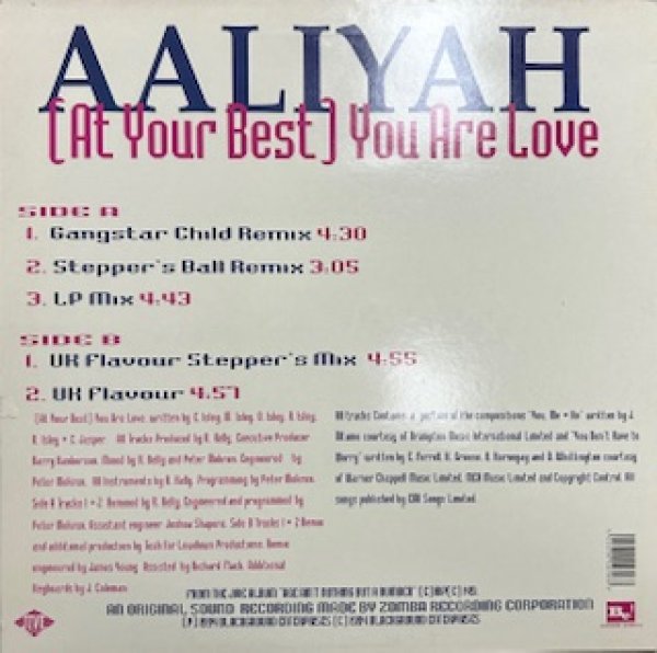 画像2: Aaliyah / At Your Best - UK Press Only Remix!!! - (2)