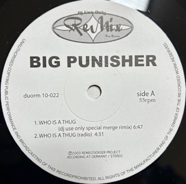 画像1: Big Punisher / Who Is A Thug ReMix  (1)