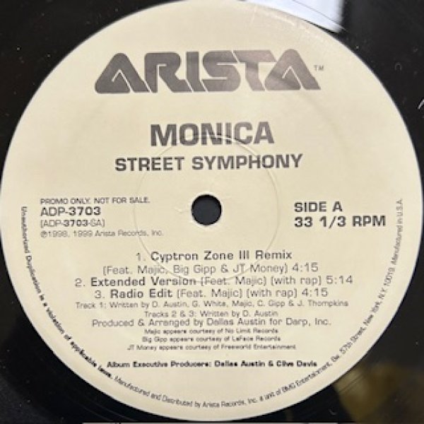 画像1: Monica / Street Symphony - US Promo Only - (1)