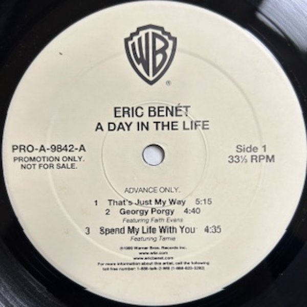 画像1: Eric Benet / A Day In The Life - W Pack Promo Only LP - (1)