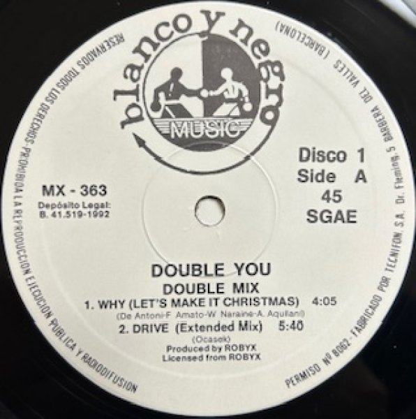画像1: Double You / Double Mix - The Recommandable Ground Beat LP !!! -  Italy Promo W Pack (1)