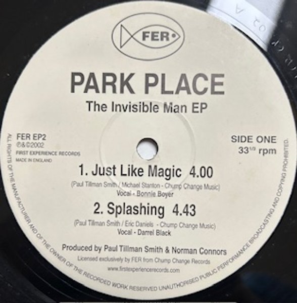 画像1: Park Place / The Invisible Man EP  - The Recommandable UK R&B -  (1)
