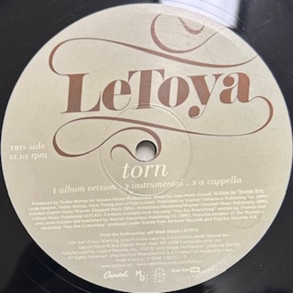 画像1: LeToya / Torn cw Tear Da Club Up - The Recommendable 2000's R&B - (1)