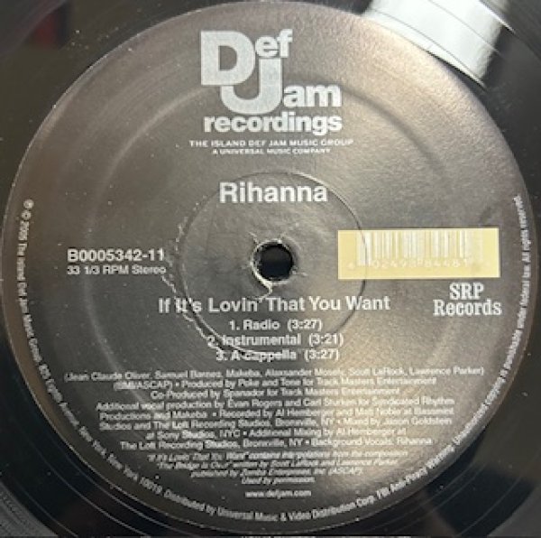 画像1: Rihanna / If It's Lovin' That You Want - The Recommendable 2000's R&B - (1)