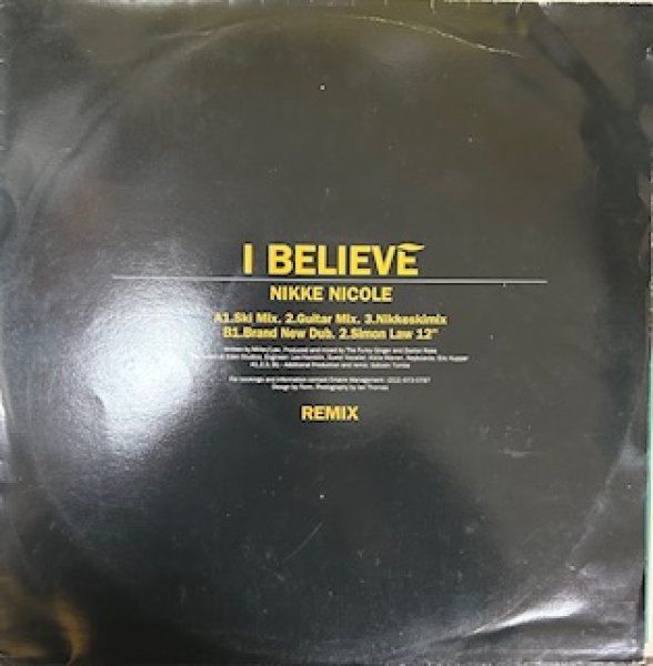 画像1: Nikke Nicole / I Believe - The Recommandable UK R&B - (1)