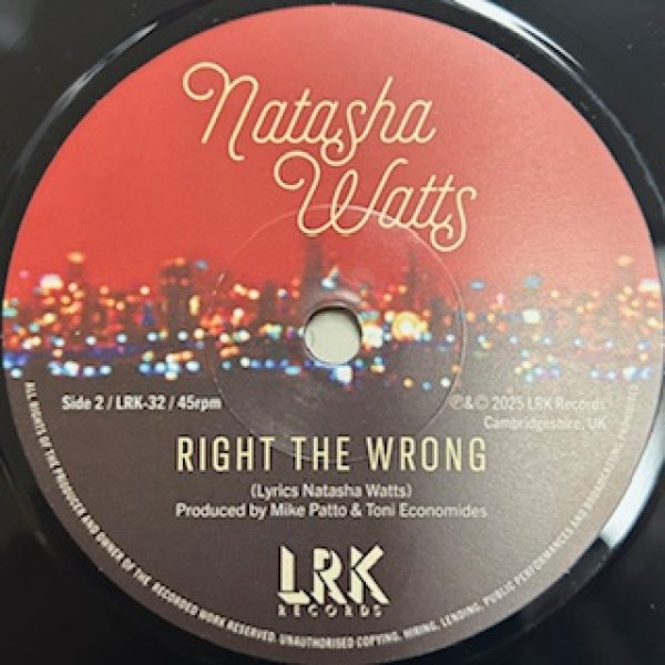 画像1: Natasha Watts / Go Slow Remix cw Right The Wrong - The Recommandable 7 Inch - (1)