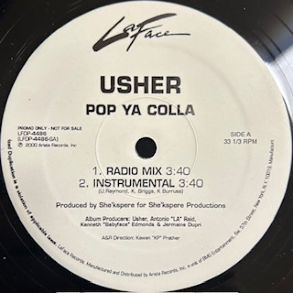 画像1: Usher / Pop Ya Colla  - The Recommandable 2000's US R&B - US Promo Only (1)