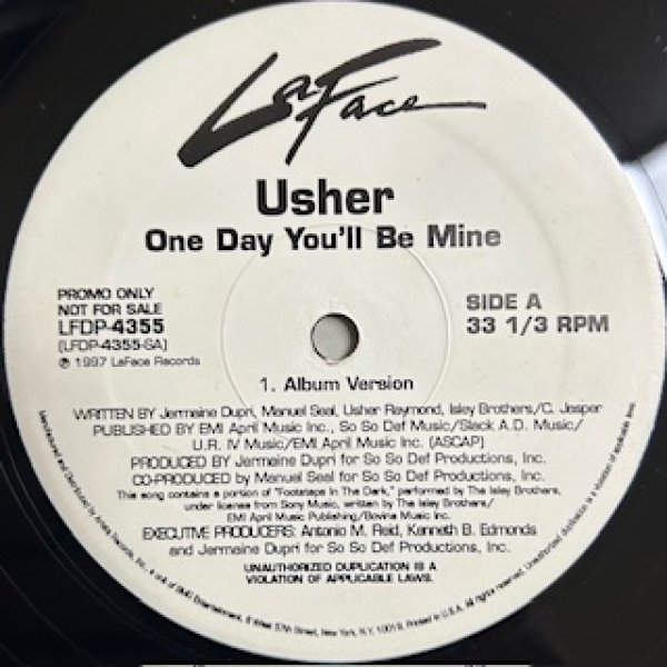 画像1: Usher / One Day You'll Be Mine - The Recommandable 90's US R&B - US Promo Only (1)