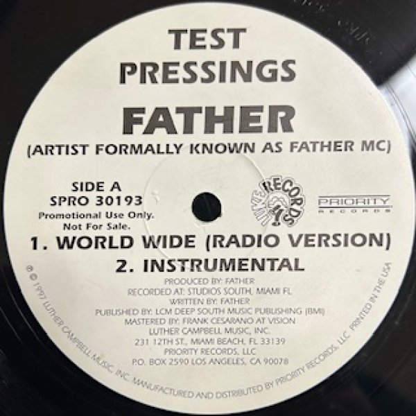 画像1: Father / World Wide cw Give Me Love - The Recommendable 90's RAP - US Promo Only  (1)