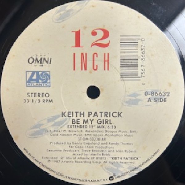 画像1: Keith Patrick / Be My Girl - The Recommandable New Jack Swing - (1)