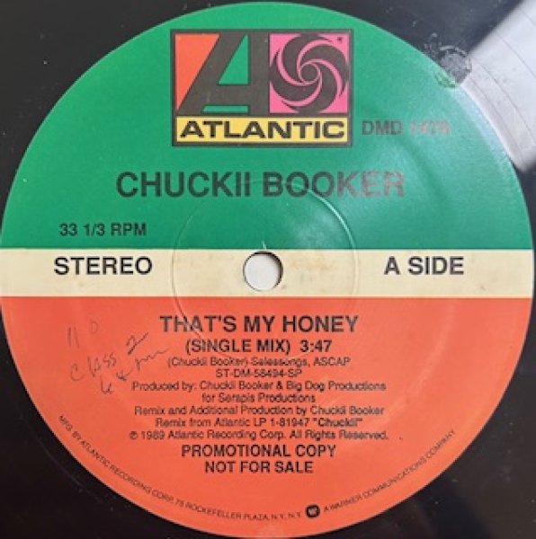 画像1: Chuckii Booker / That's My Honey - The Recommandable New Jack Swing - US Promo Only (1)