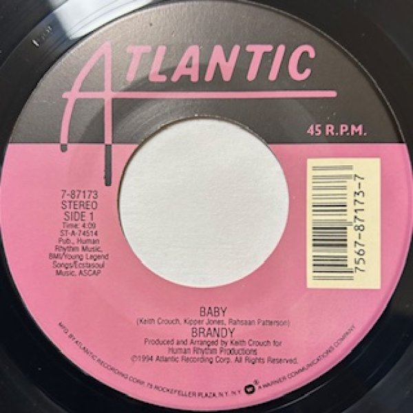 画像1: Brandy / Baby cw I Wanna Be Down - The Recommandable 90’s US R&B 7 Inch - (1)