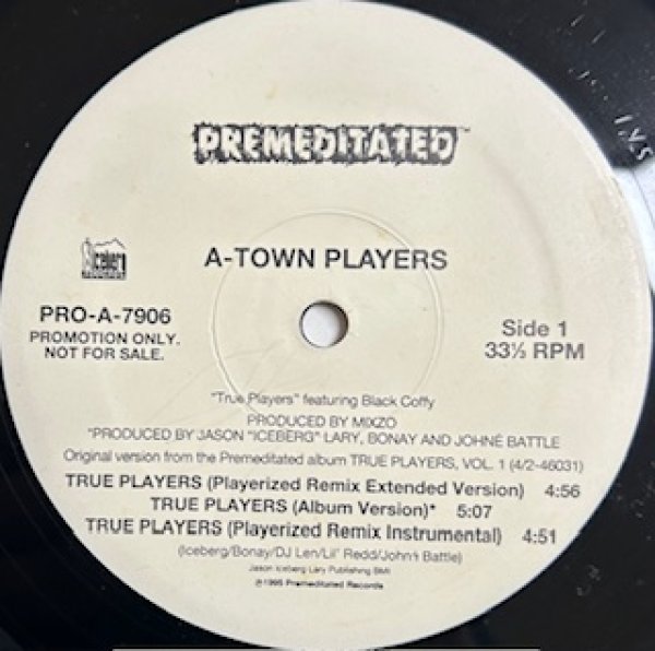 画像1: A Town Players / True Players cw Just Ride - The Recommandable Gangsta Rap R&B - (1)
