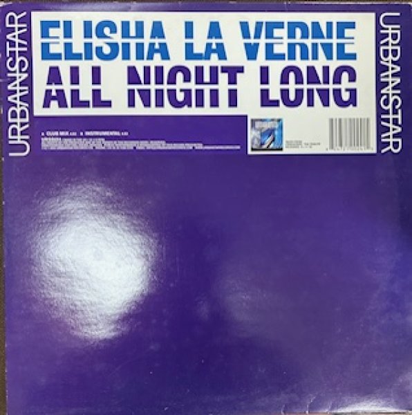画像1: Elisha La'Verne / All Night Long - UK Press Only Cover !!! -  (1)