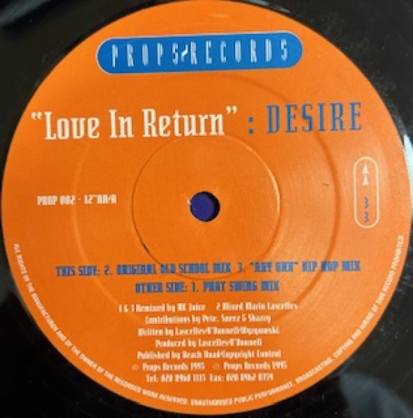 画像1: Desire / Love In Return  - The Recommandable UK R&B !!!!! - (1)