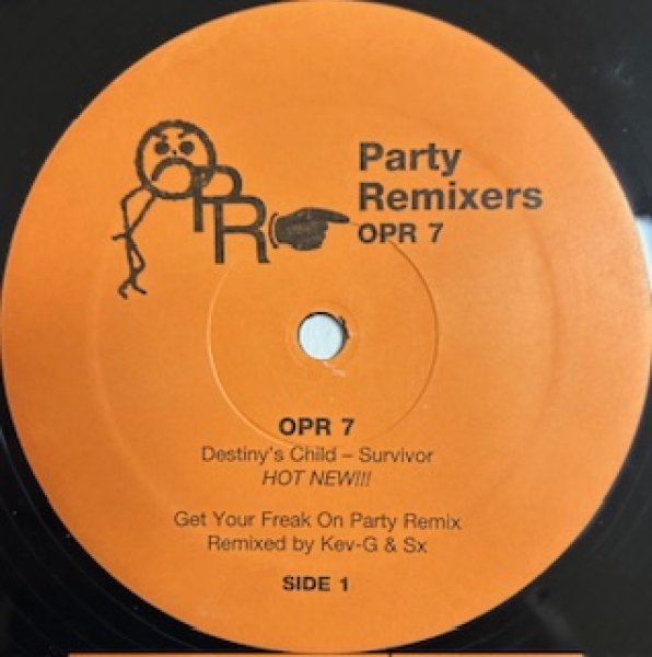 画像1: Various / Party Remixes Opr 7 - The Recommandable Exclussive Remix - Survivor , Get Your Freak On , Destiny's Child Independent Woman VS Survivor (1)