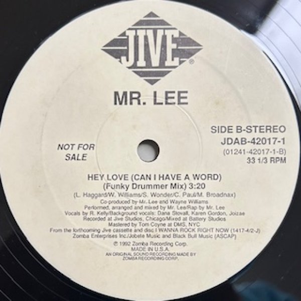 画像1: Mr Lee / Hey Love - The Recommandable 90's R&B - US Promo Only , Funky Drummer Mix (1)
