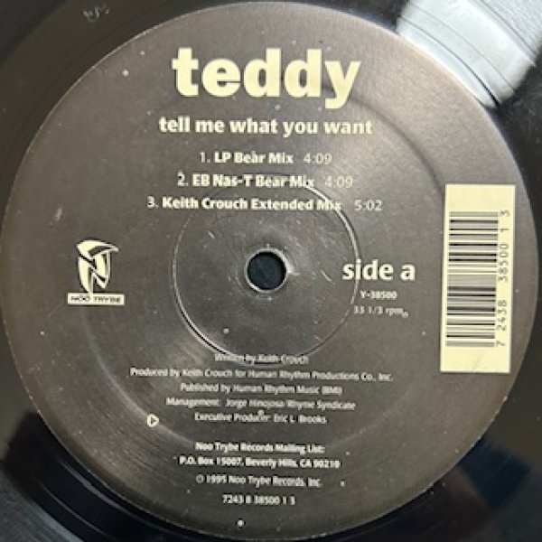 画像1: Teddy / Tell Me What You Want - The Recommandable 90's R&B - (1)