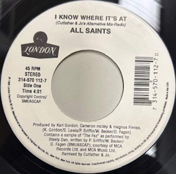 画像1: All Saints / I Know Where It's At - The Recommandable UK R&B - Cutfather & joe's Altemative Mix Radio (1)