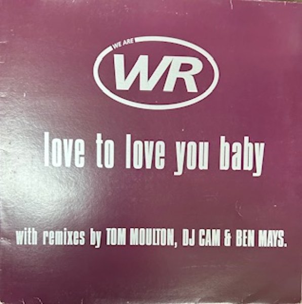 画像1: WR / Love To Love You Baby - The Recommandable 2000's EU R&B - Nice Cover !!! (1)