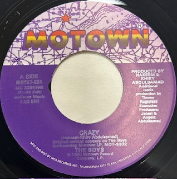 画像1: The Boys / Crazy - The Recommandable New Jack Swing 7 Inch - (1)