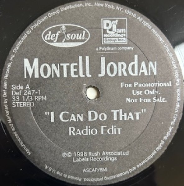 画像1: Montell Jordan / I Can Do That - The Recommandable 90's R&B  -  (1)