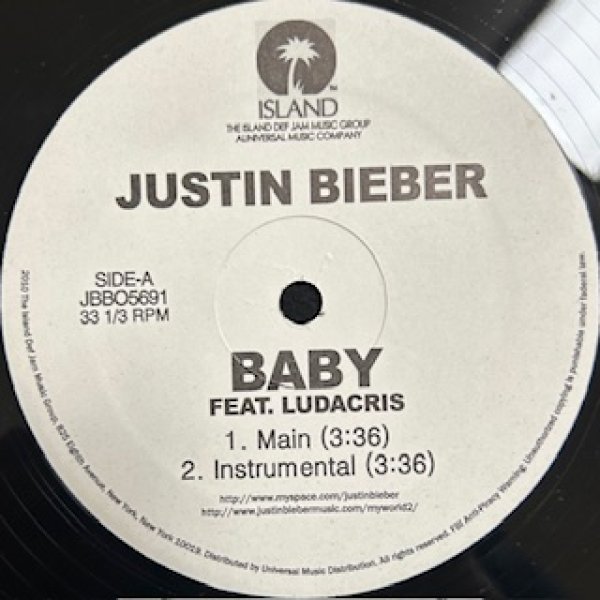 画像1: Justin Bieber / Baby ft Ludacris - The Recommandable 2000's R&B Bootlegs Only -  (1)