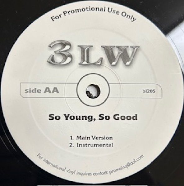 画像1: 3LW / So Young So Good - The Recommandable 2000's R&B US Promo Only -  (1)