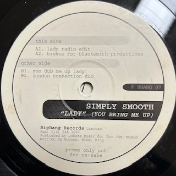 画像1: Simply Smooth / Lady - The Recommandable UK R&B - UK W Pac Promo (1)