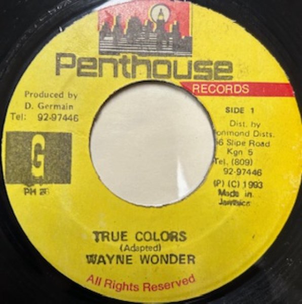 画像1: Wayne Wonder / True Colors  - The Recommandable Nice Ragga Cover!!! 7 Inch - (1)