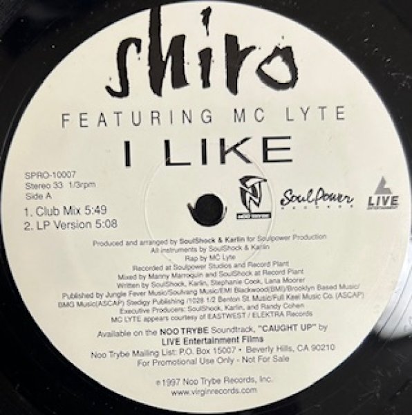画像1: Shiro / I Like Ft MC Lyte - The Recommandable 90's R&B US Promo Only - (1)