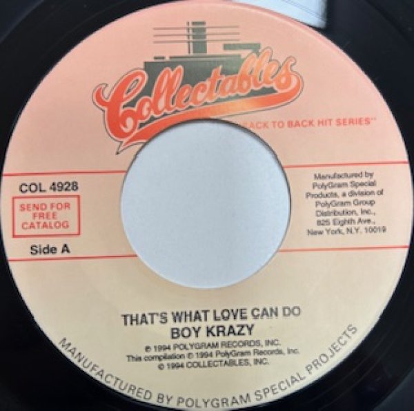 画像1: Boy Krazy / That's What Love Can Do cw Good Times With Bad Boys - The Recommandable 90's R&B 7 Inch - (1)