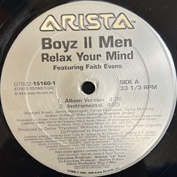 画像1: Boyz II Men / Relax Your Mind ft Faith Evans - The Recommandable 90's R&B - (1)