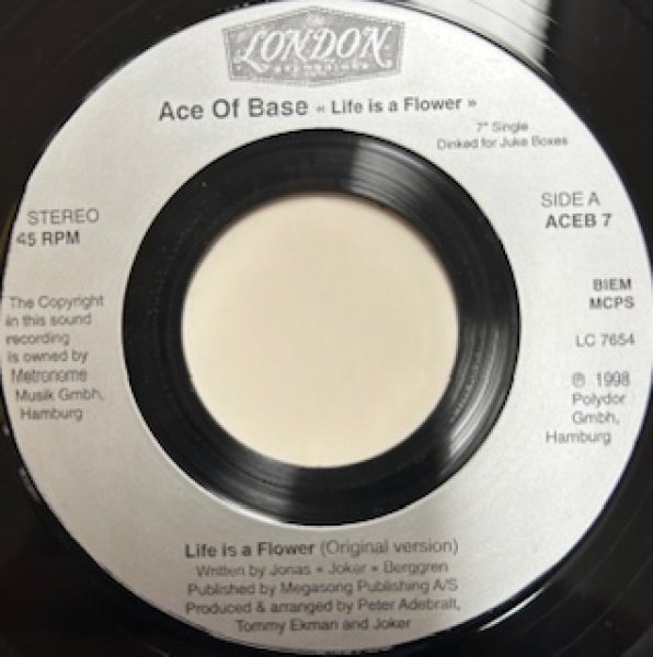 画像1: Ace Of Base / Life Is Flower - The Recommandable Ace Beat !!!  7 Inch -  (1)