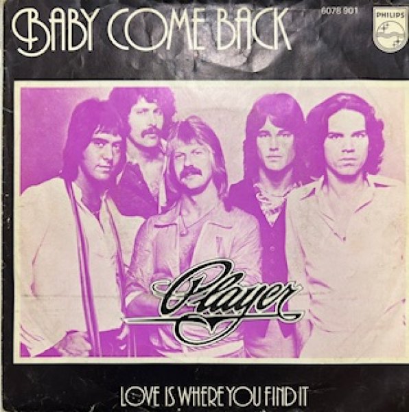画像1: Player / Baby Come Back cw Love Is Where You Find It - 7 Inch - (1)