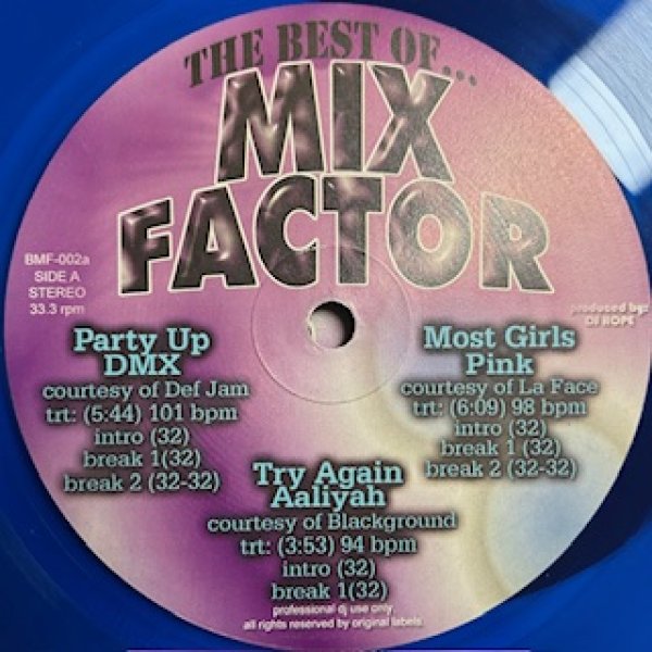 画像1: Various / The Best Of Mix Factory - The Recommandable Remixes -  DMX  Party Up , Pink Most Girls , Aaliyah  Try Again , Shaggy It Wasn't Me , Outkast  Ms Jackson , Mystikal  Danger , Sisqo  Thong Song , Eyes Cream  Fly Away , French Affair  My Heart Goes Boom , Modjo  Lady , Basement Jaxx Red Alert (1)