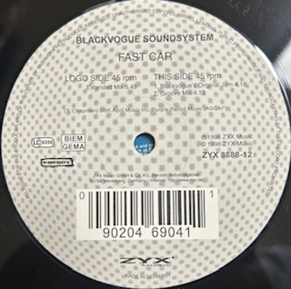 画像1: Black Vogue Sound System / Fast Car - The Recommandable Nice Cover  - (1)