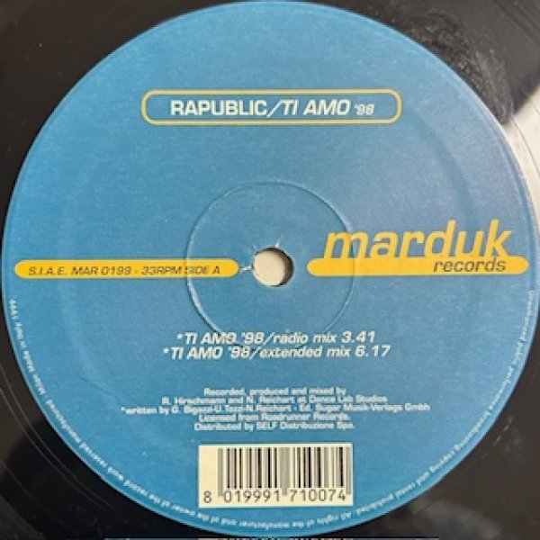 画像1: Rapublic / Ti Amo'98 - The Recommandable EU Gangsta Rap  - (1)