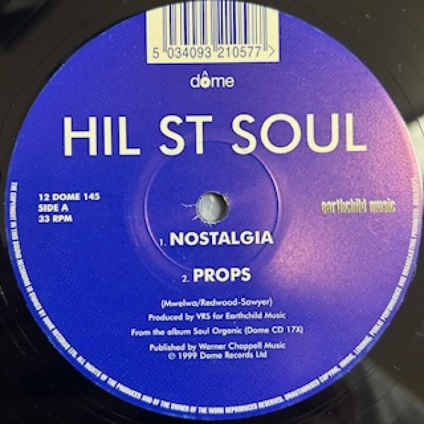 画像1: Hil St Soul / Nostalgia cw Props , Strictly A vibe Thang  - The Recommandable 90's R&B - (1)
