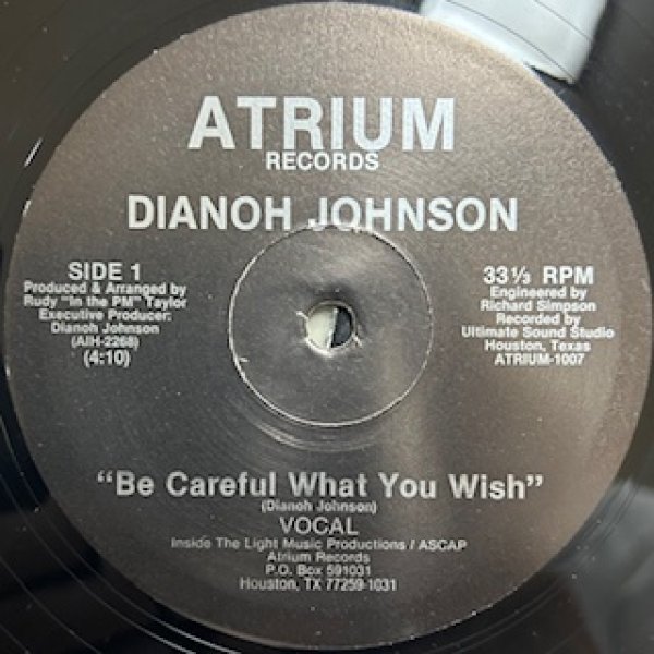 画像1: Dianoh Johnson / Be Careful What You Wish - The Recommendable 90's R&B - Very Very Hard To Get !!!! (1)