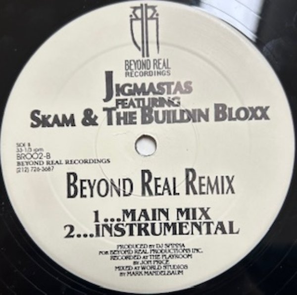 画像1: JIgmastas / Beyond Real Remix ft Skam & The Buildin Bloxx cw HipHop - The Recommendable Instrumental - US Promo Only (1)