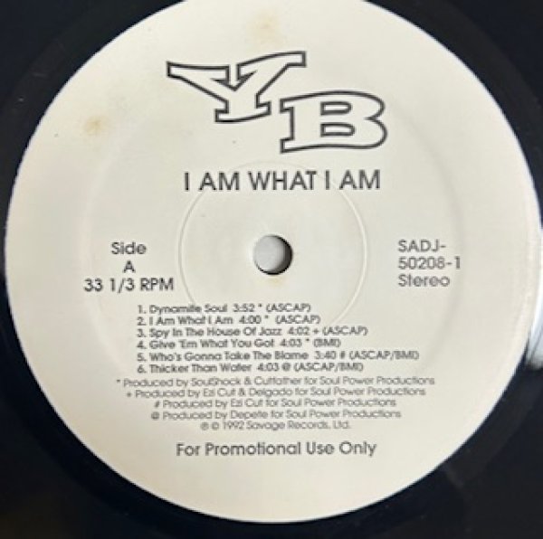 画像1: YB / I Am What I Am - The Recommandable 90's R&B , New Jack Swing LP - Promo Only !!! (1)